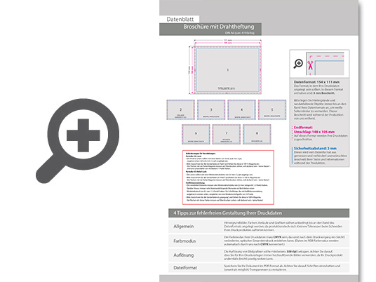 Product Bild brosch__re_mit_drahtheftung__endformat_din_a6_quer__124-seitig