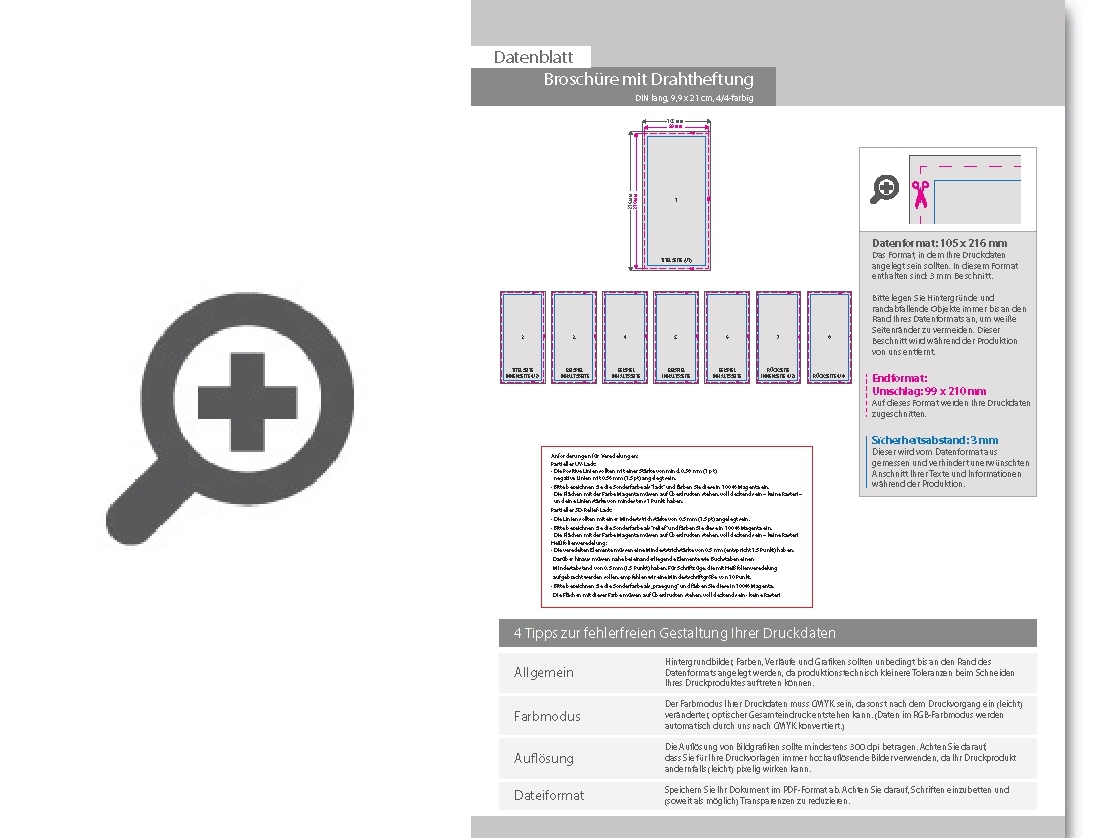 Product Bild brosch__re_mit_drahtheftung__endformat_din_lang_(99_x_210_mm)__136-seitig