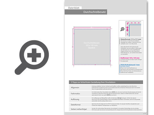 Product Bild durchschreibes__tze_quadrat_10_5_cm_x_10_5_cm__5-fach__4_0-farbig